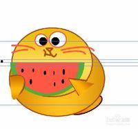 吃瓜猫简笔画,萌态可掬的日常瞬间  第2张