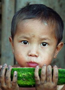 吃瓜小皮孩,童言无忌的欢乐时光  第2张